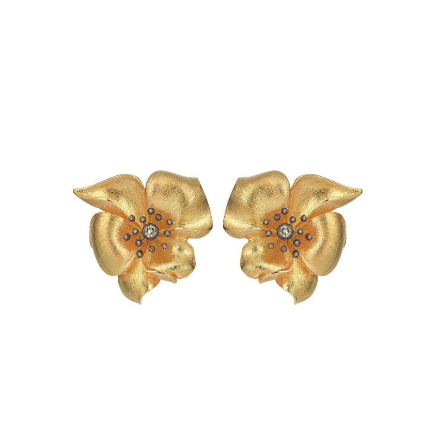 Jewelry Aida Bergsen | Flora Earrings With Diamonds