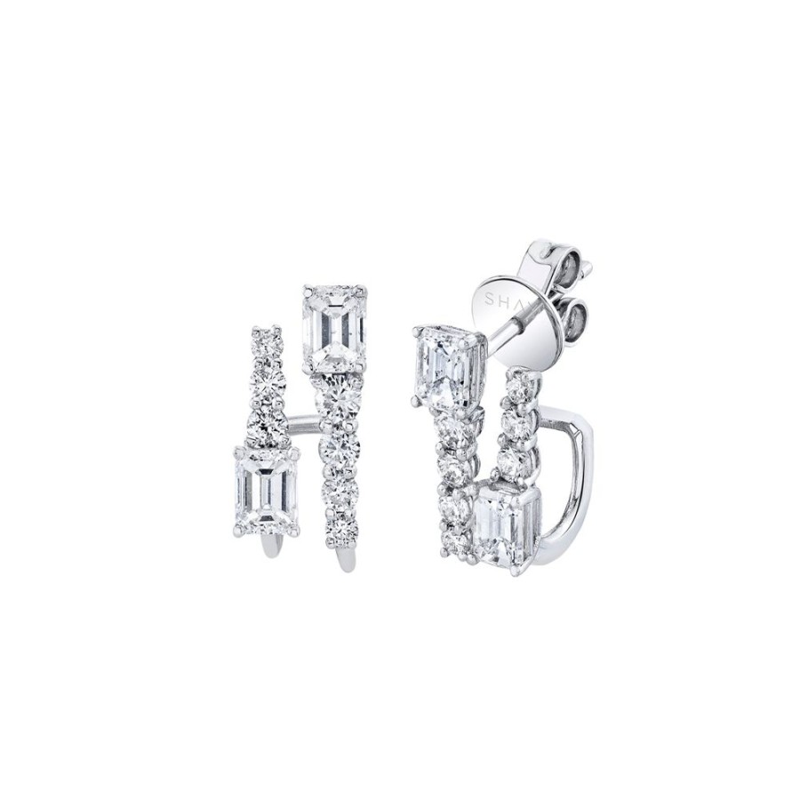 Jewelry SHAY | Mixed Diamond Double Stick Studs