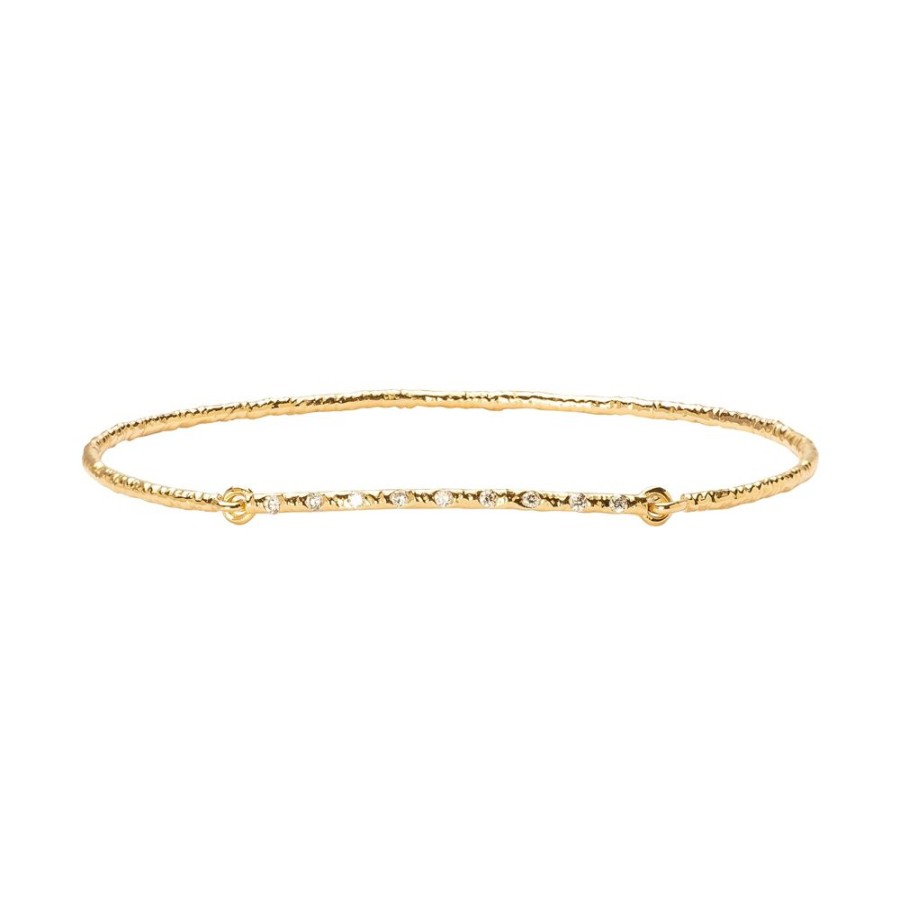 Jewelry YI Collection | Textured Bangle - Diamond