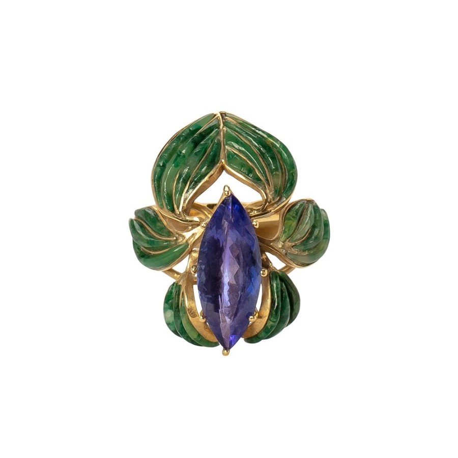 Jewelry Silvia Furmanovich | Tanzanite & Jade Ring