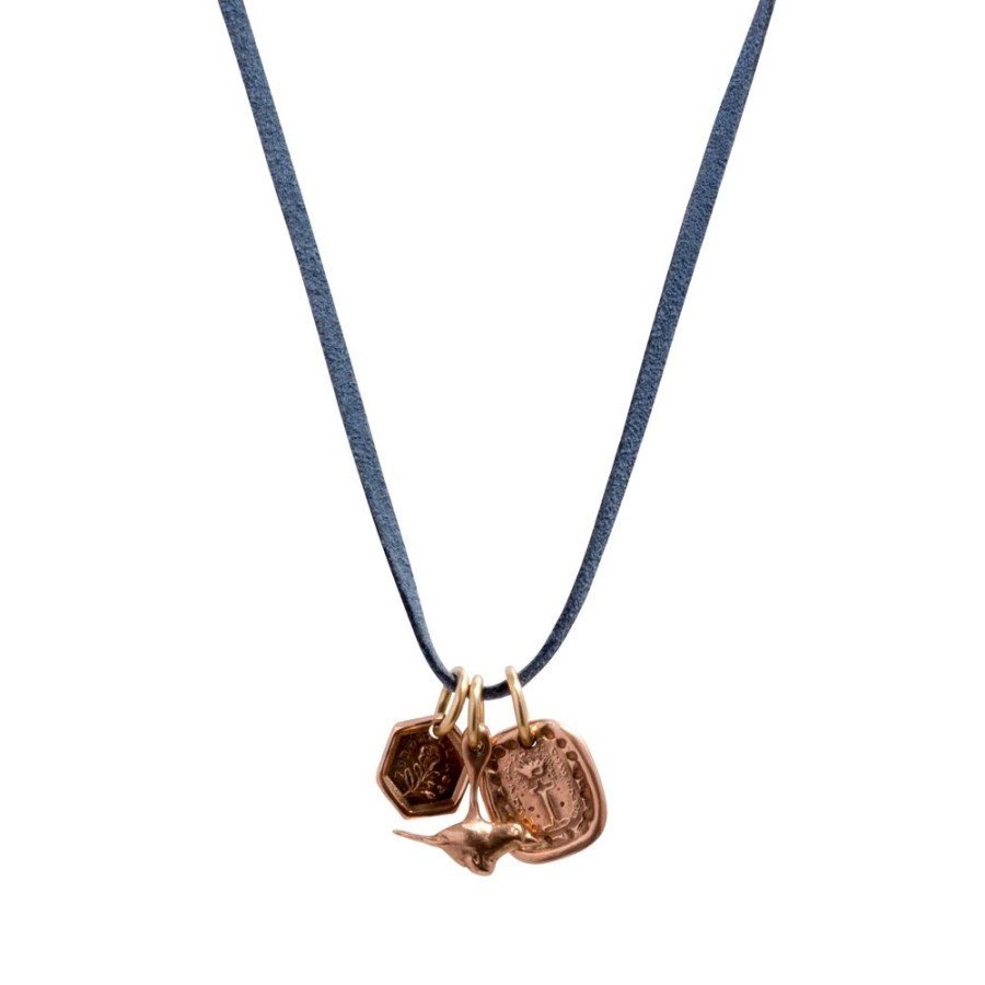 Jewelry James Colarusso | Rose Gold Three-Charm Cord