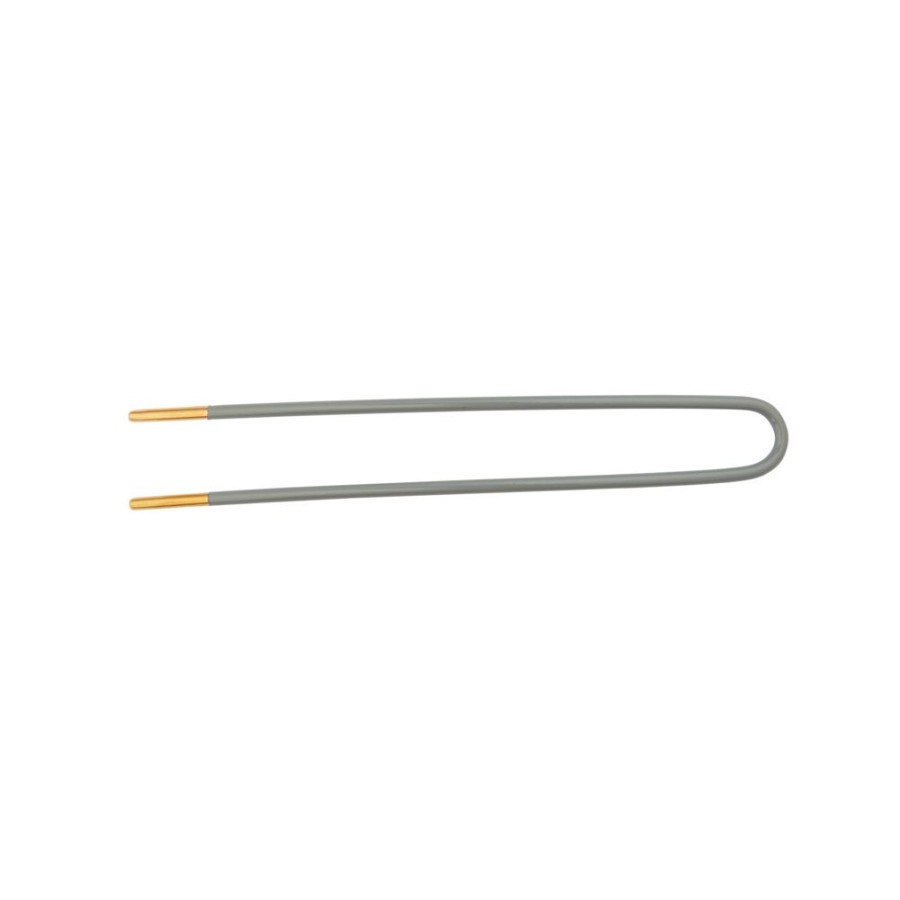 Jewelry Trouver | Gray Enamel Gold Plated Hair Pin