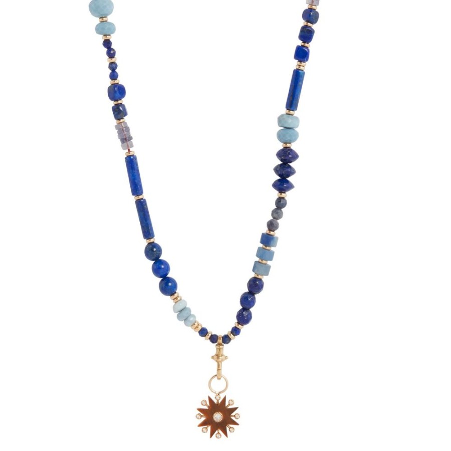 Jewelry Colette | Blue Hue Jasper Beads Mantra Necklace