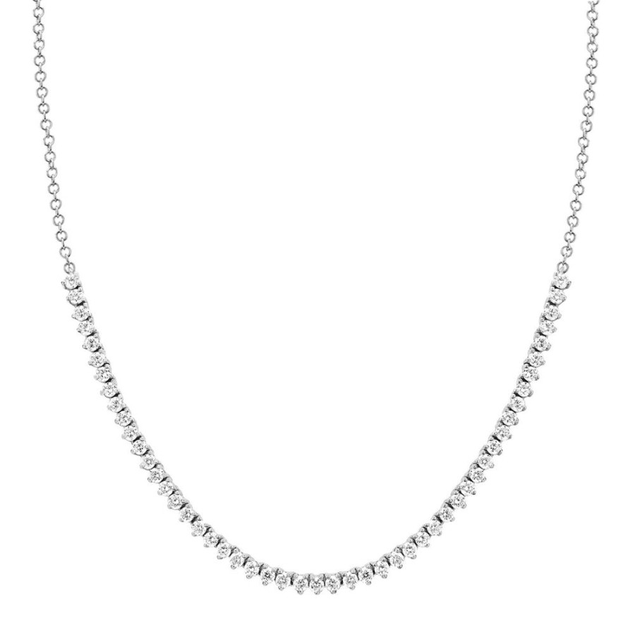 Jewelry EF Collection | Diamond Necklace - White Gold