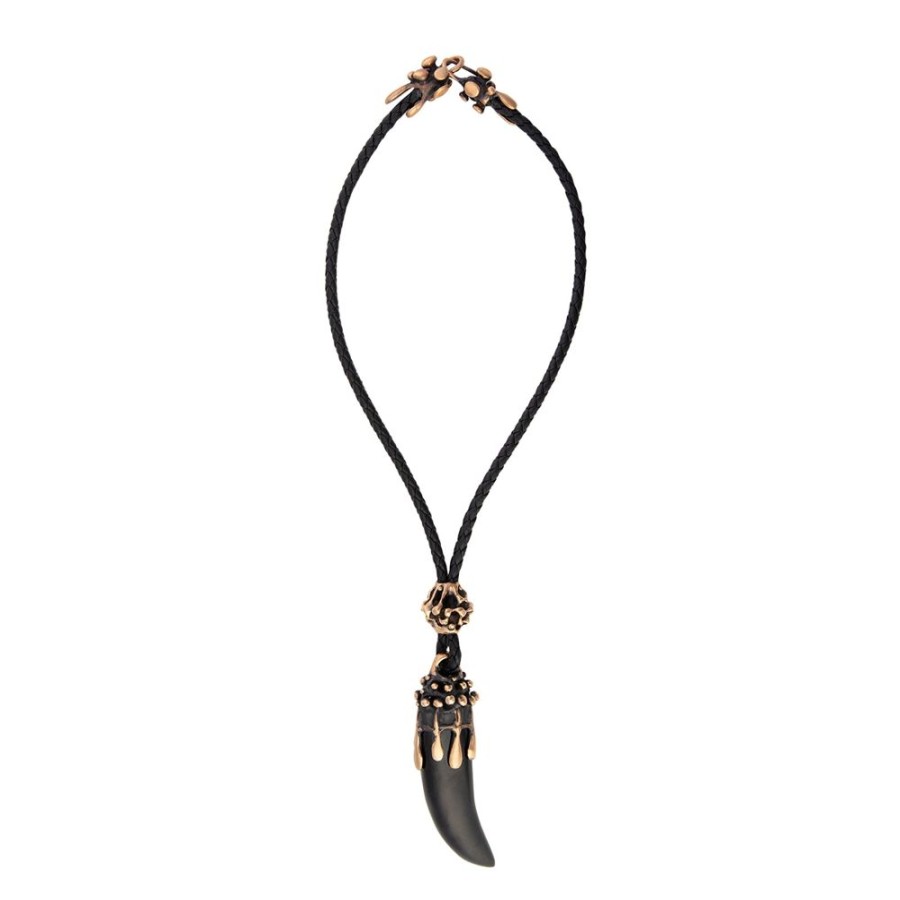 Jewelry Lisa Eisner Jewelry | Wyoming Black Jade Saber Tooth Pendant Necklace