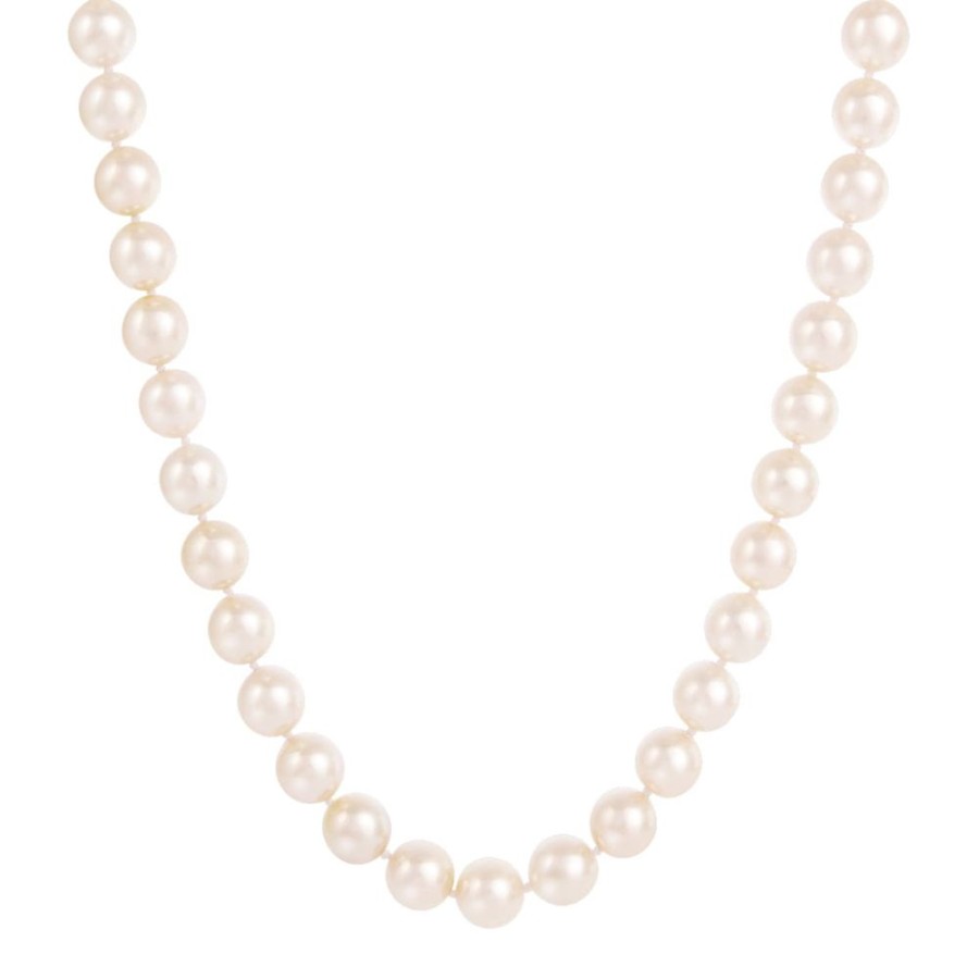 Jewelry Storrow | 8.5Mm Japanese Akoya Pearl Howie Necklace - 18"