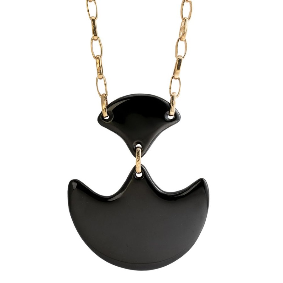 Jewelry Lisa Eisner Jewelry | Wyoming Black Jade Moby Necklace