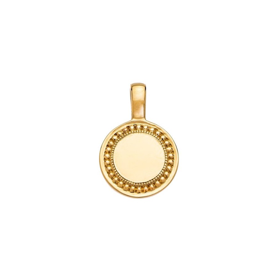 Jewelry Sethi Couture | P.S. Small Round Charm - Yellow Gold