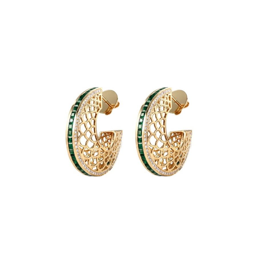 Jewelry Moksh | Jodhpur Earrings - Emerald