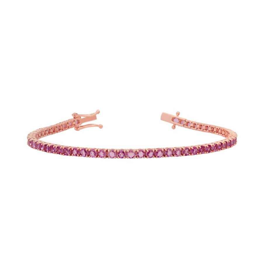 Jewelry Graziela | Pink Sapphire Tennis Bracelet