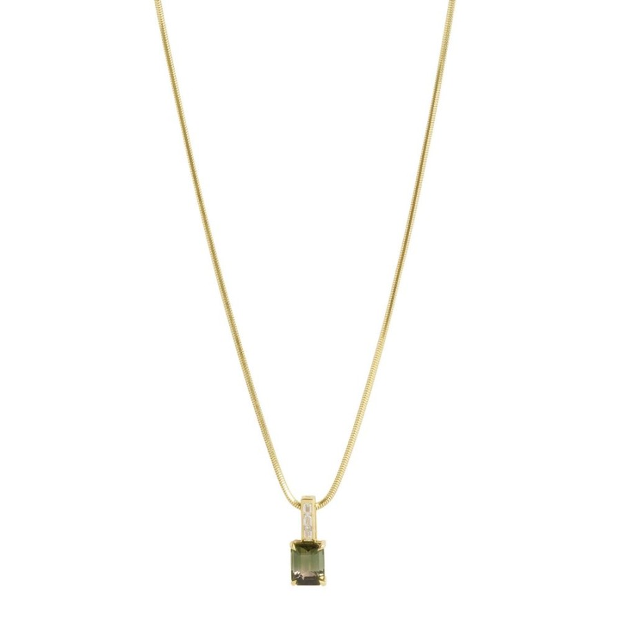 Jewelry YI Collection | Green Ombre Tourmaline Supreme Pendant