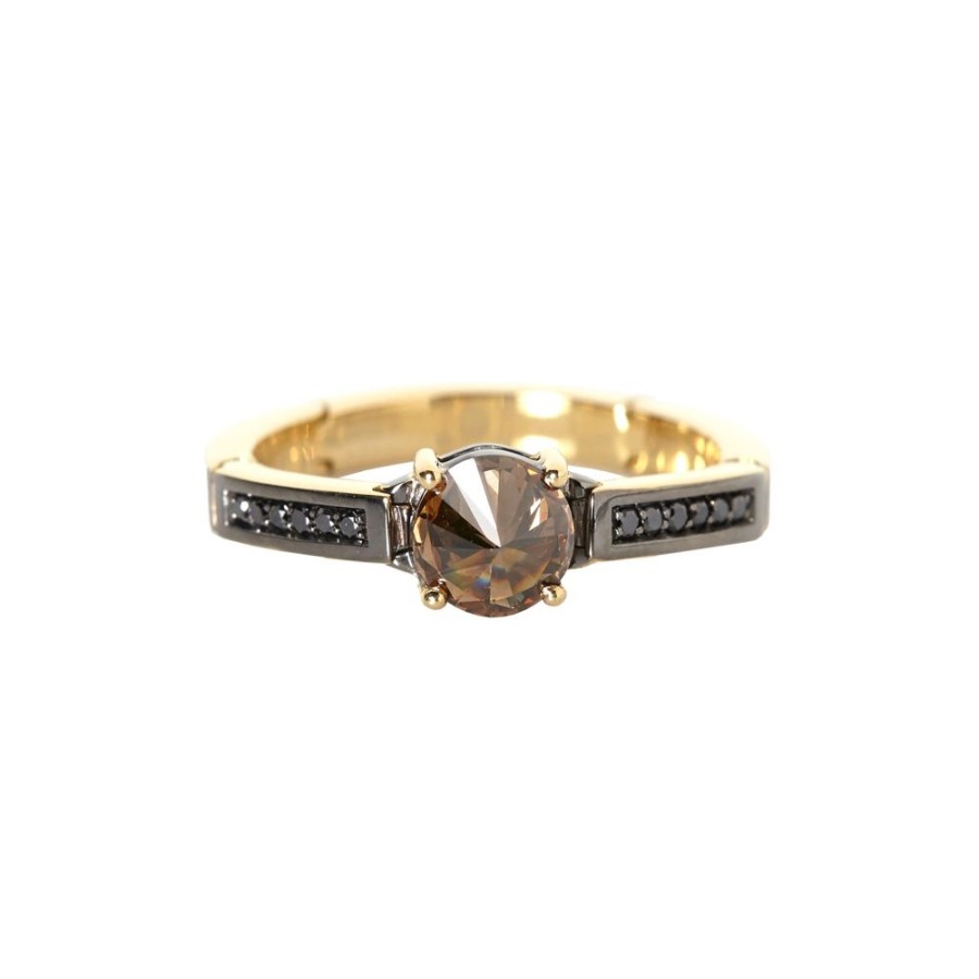 Jewelry Ara Vartanian | Brown And Black Diamond Ring