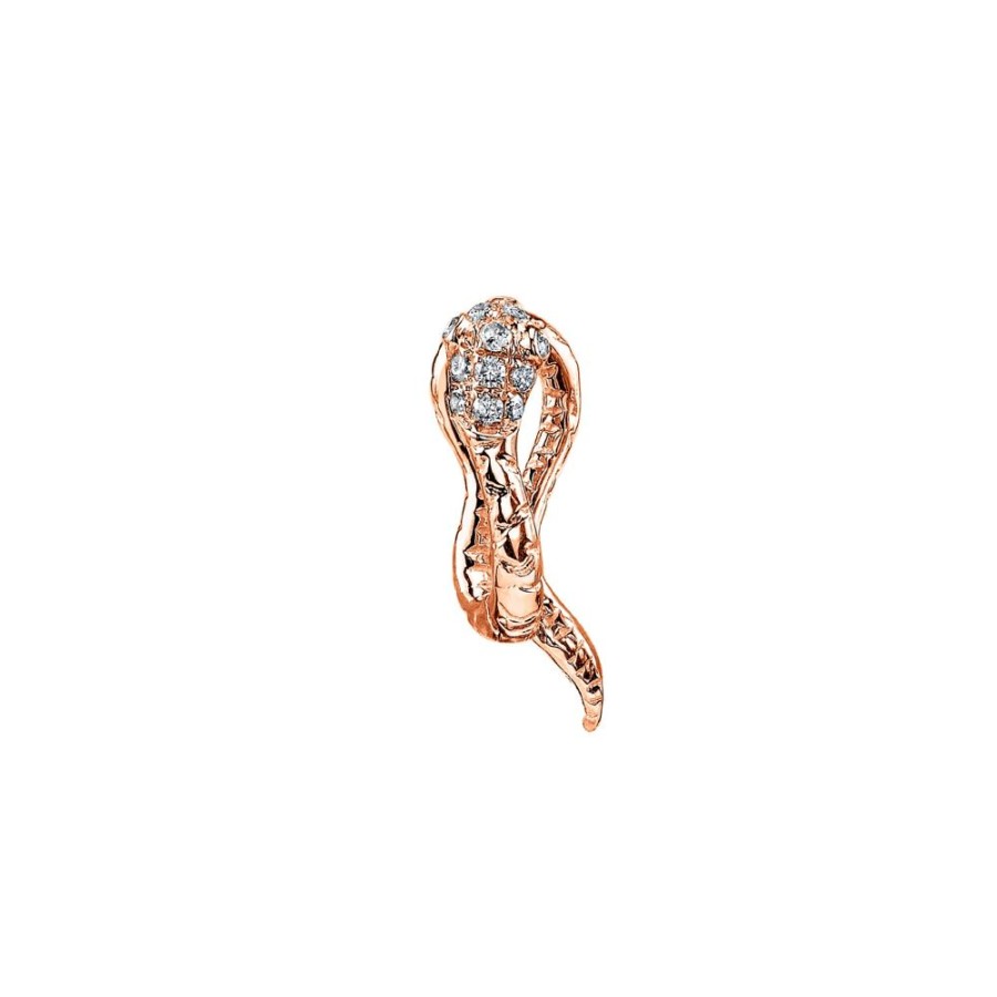 Jewelry Borgioni | Snake Huggie - Rose Gold