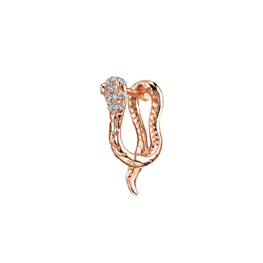 Jewelry Borgioni | Snake Huggie - Rose Gold