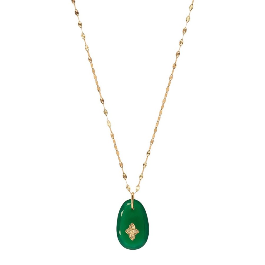 Jewelry Pascale Monvoisin | Gai N 1 Necklace - Green Onyx