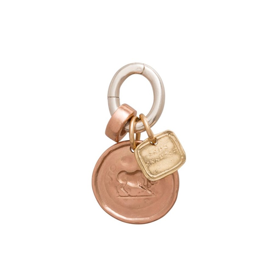 Jewelry James Colarusso | Bull Coin Pendant - Rose Gold