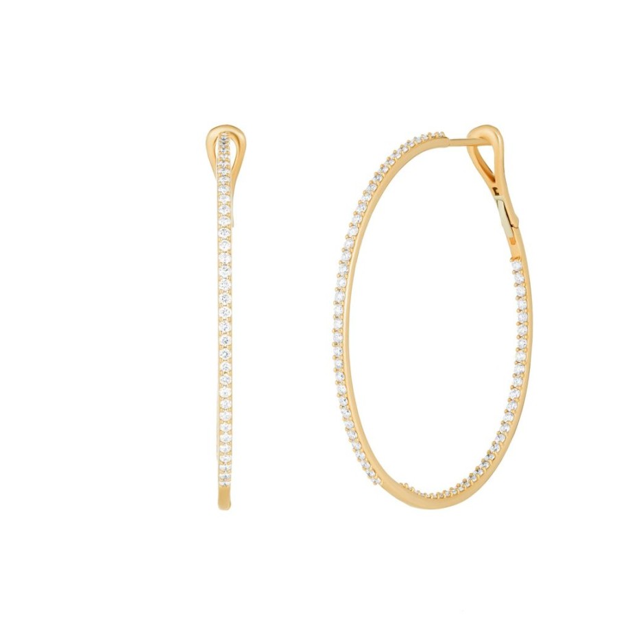 Jewelry Carbon & Hyde | Infinity Hoops - Yellow Gold