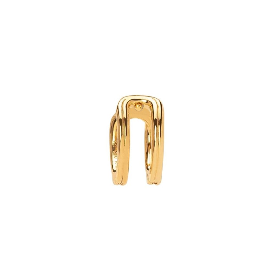 Jewelry Hirotaka | Beluga Double Hinge Huggie - Medium