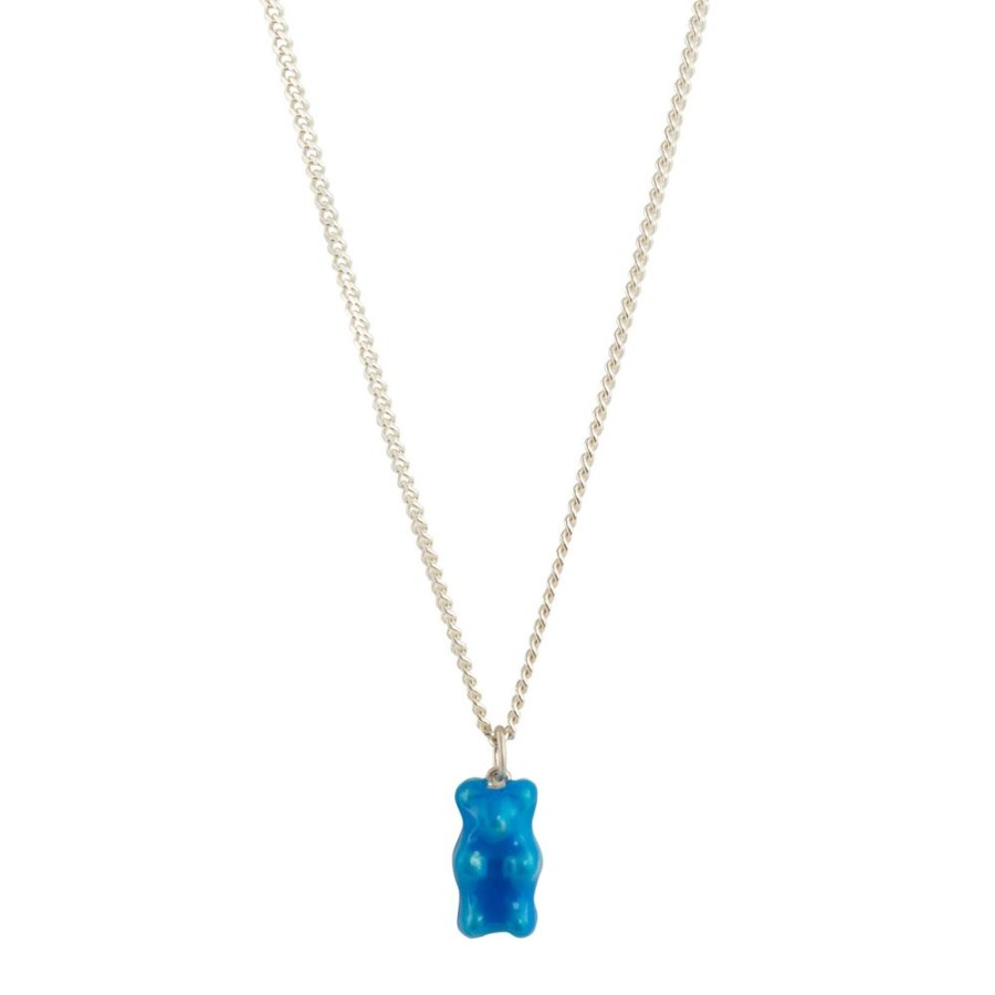 Jewelry Maggoosh | Mini Gummy Pendant Necklace - Neon Blue