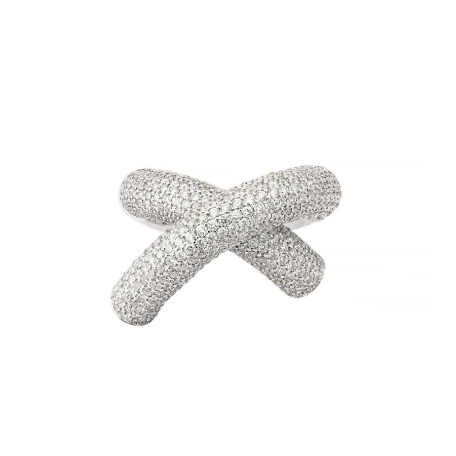 Jewelry Engelbert | Cross Loop Ring - Diamond