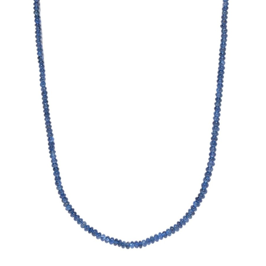 Jewelry Azlee | Adjustable Small Bead Necklace - Sapphire