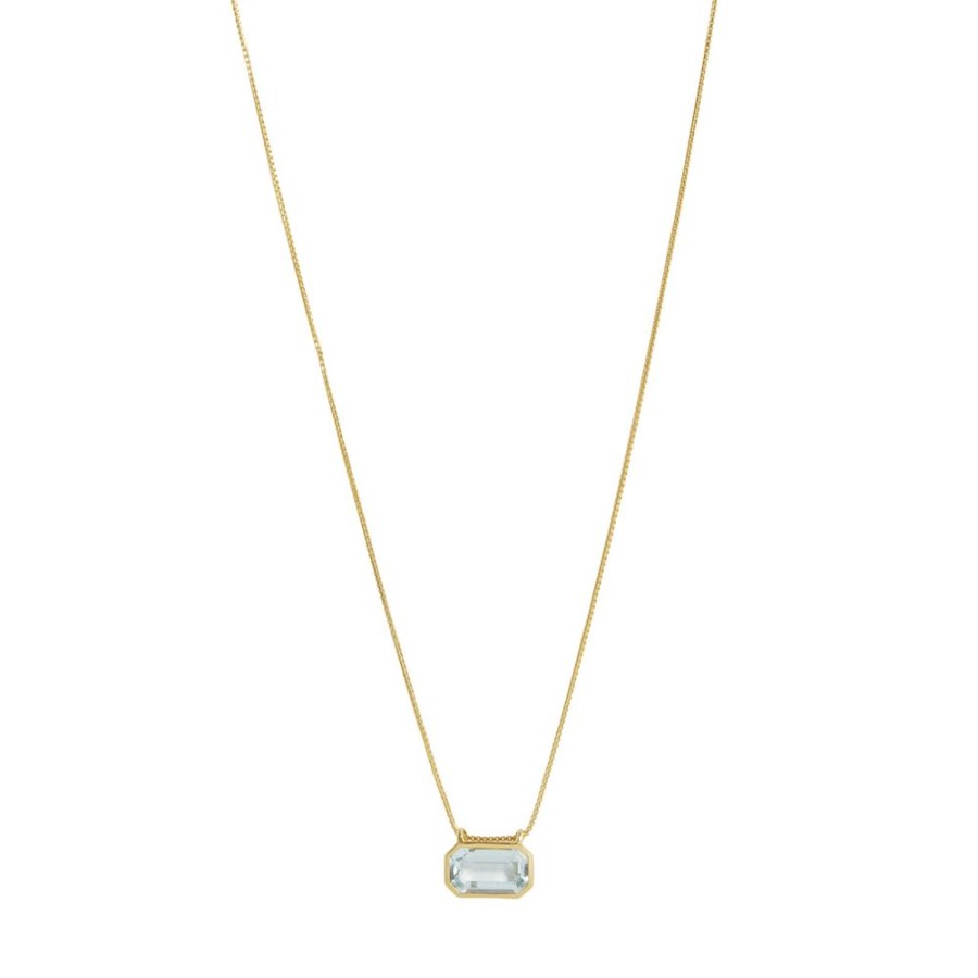 Jewelry YI Collection | Aquamarine Nouveau Necklace