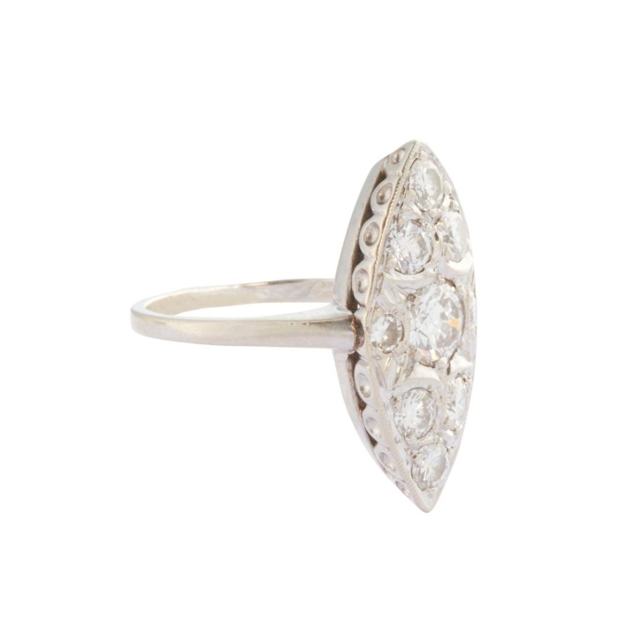 Jewelry Antique & Vintage Jewelry | Diamond Navette Ring