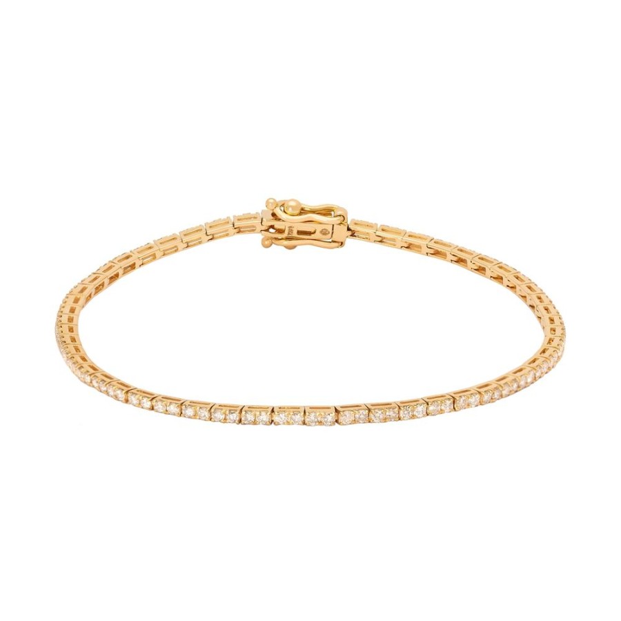 Jewelry YI Collection | Diamond Tennis Bracelet - Yellow Gold