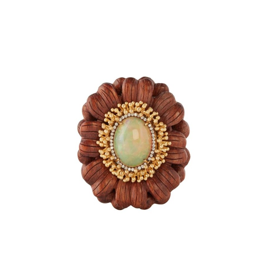 Jewelry Silvia Furmanovich | Opal Marquetry Flower Ring