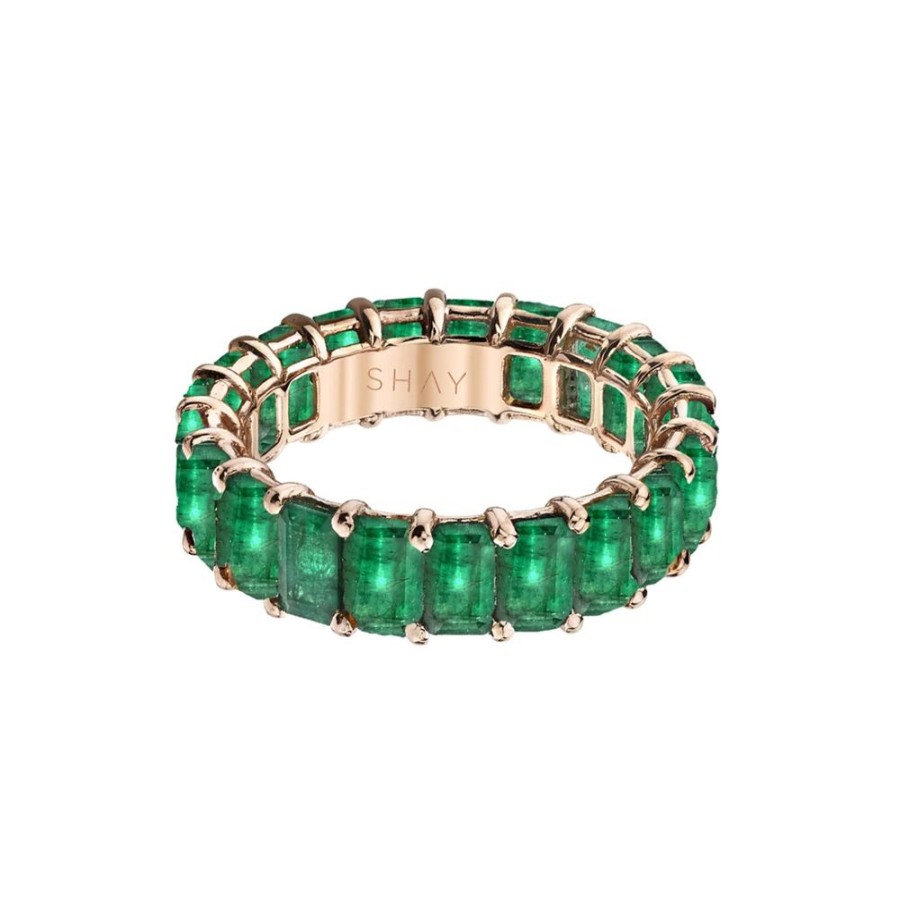 Jewelry SHAY | Emerald Eternity Band - Rose Gold