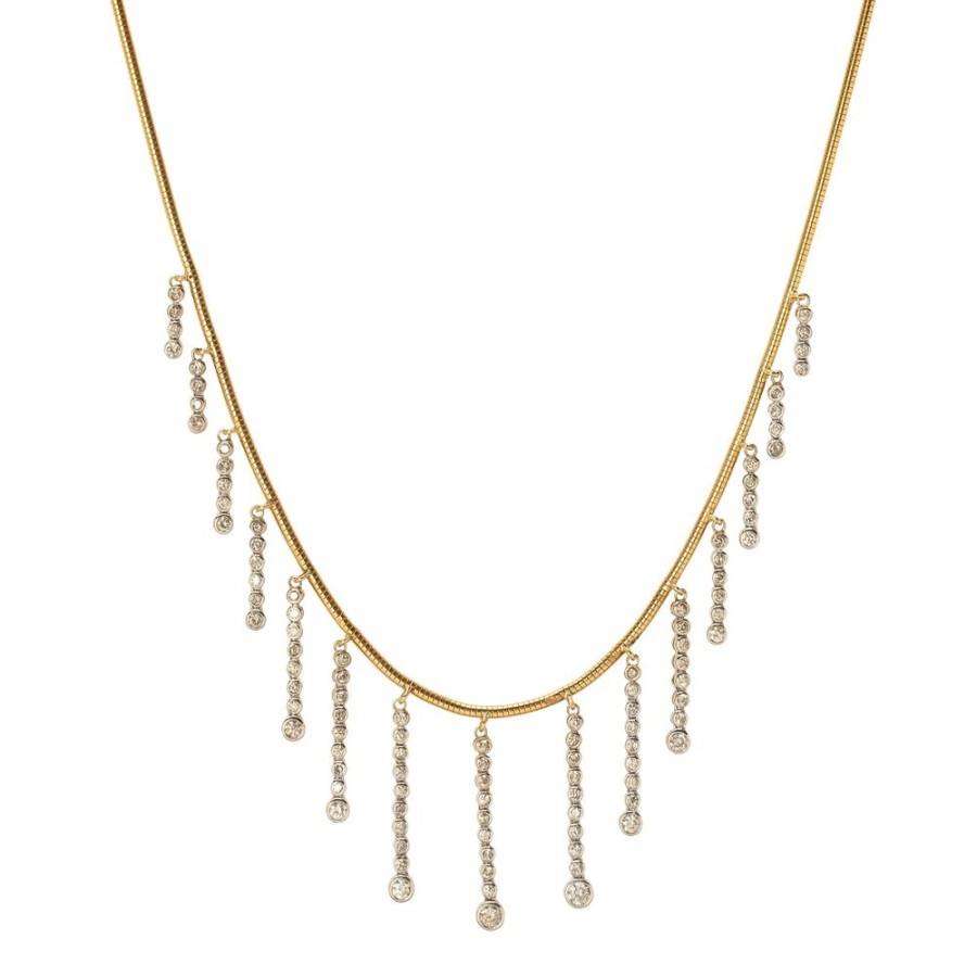 Jewelry Jenna Blake | Chandelier Diamond Fringe Necklace