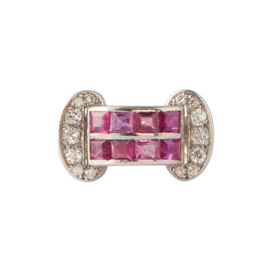 Jewelry Antique & Vintage Jewelry | Ruby And Diamond Retro Ring