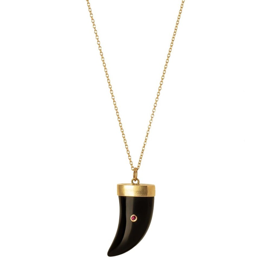 Jewelry Annette Ferdinandsen | Tiger Claw Necklace - Black Onyx