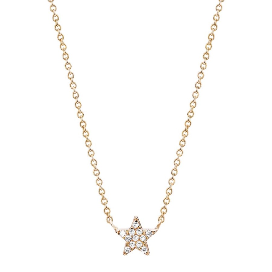 Jewelry EF Collection | Diamond Star Choker Necklace - Rose Gold