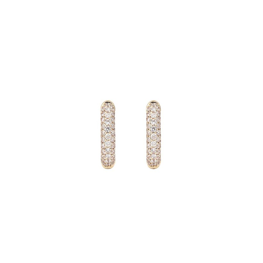 Jewelry Engelbert | Tight Creol Earrings - Pave Diamond