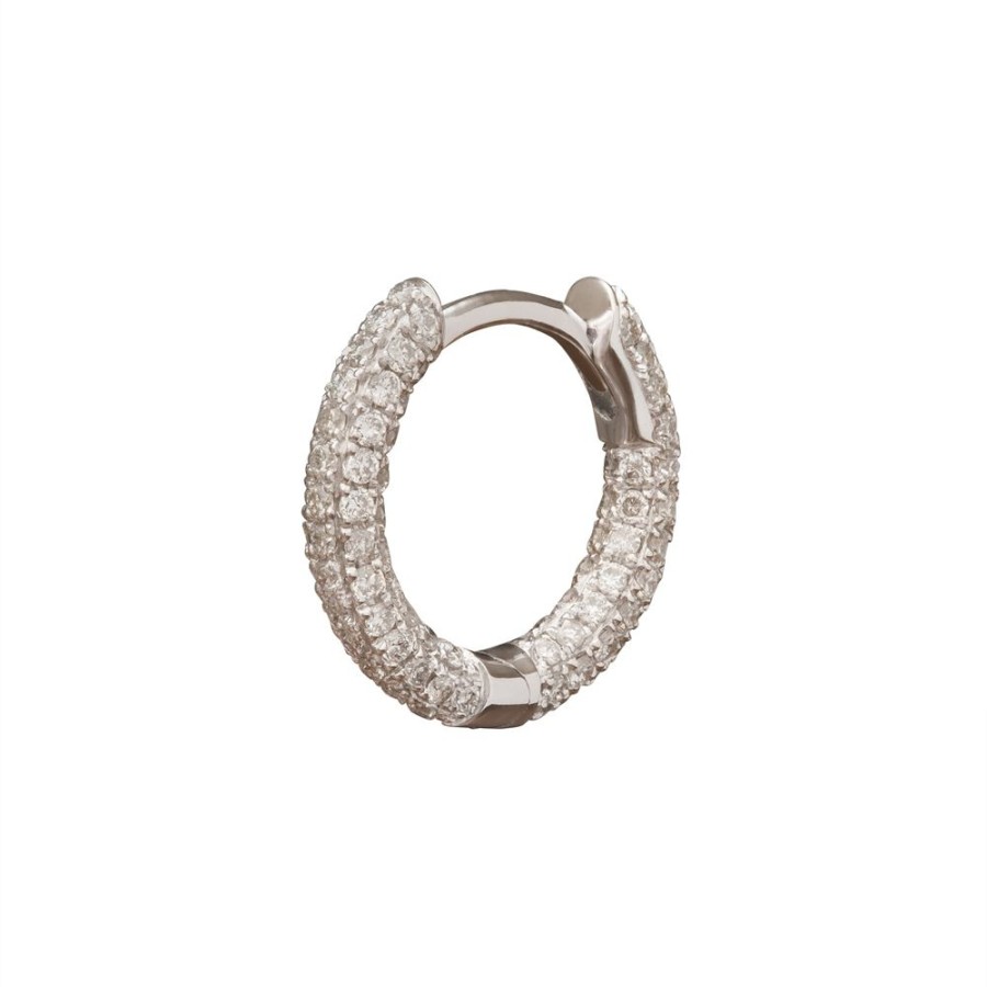 Jewelry Trouver | Five Row Huggie 8Mm - White Gold