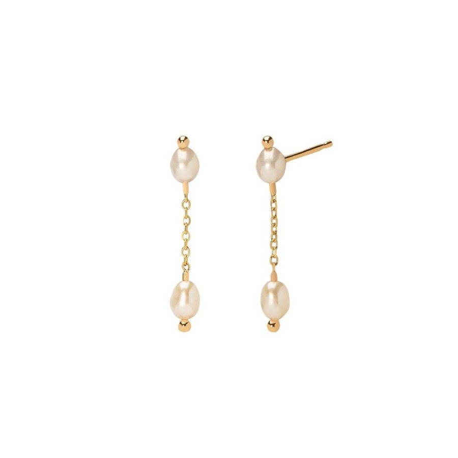 Jewelry WWAKE | Pearl Shower Earrings - Short