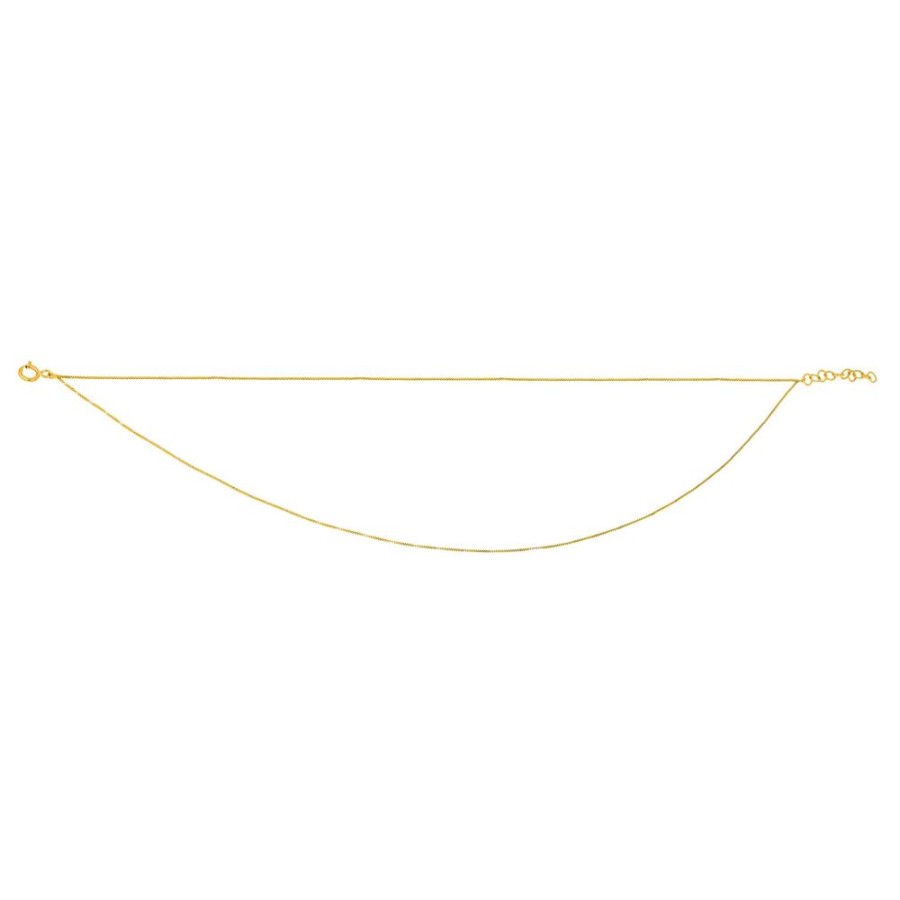 Jewelry EF Collection | Double Strand Liquid Gold Anklet - Yellow Gold