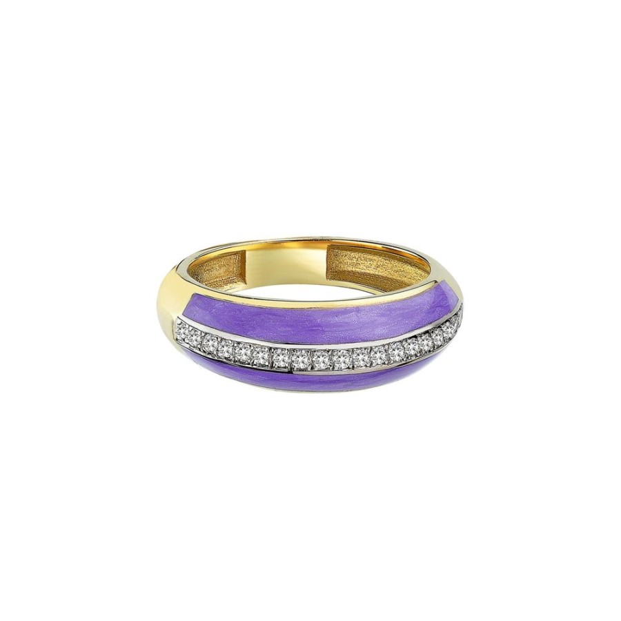 Jewelry Melis Goral | Lilac Enamel Matisse Ring