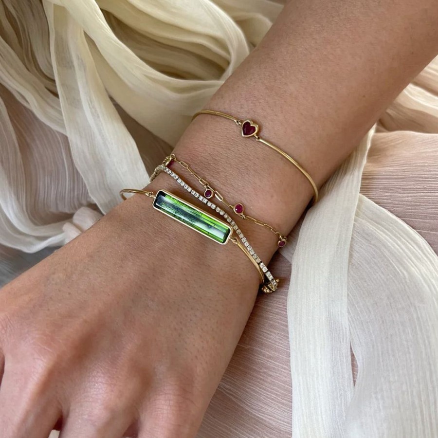 Jewelry YI Collection | Green Tourmaline Supreme Bangle