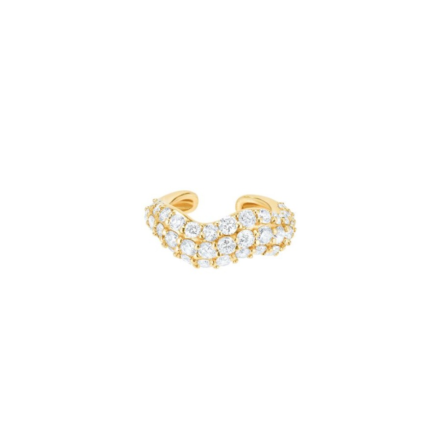 Jewelry Carbon & Hyde | Wave Ear Cuff - Yellow Gold