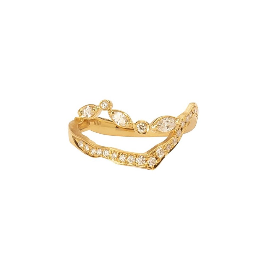 Jewelry Milamore | Kintsugi Float Pave Diamond Ring I