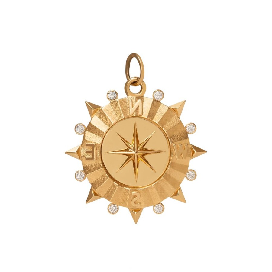 Jewelry Foundrae | Medium Internal Compass Medallion