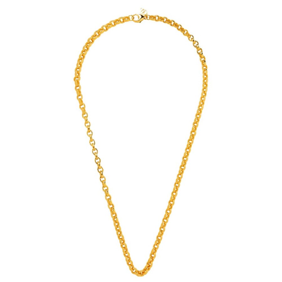 Jewelry Buddha Mama | All Gold Link Necklace