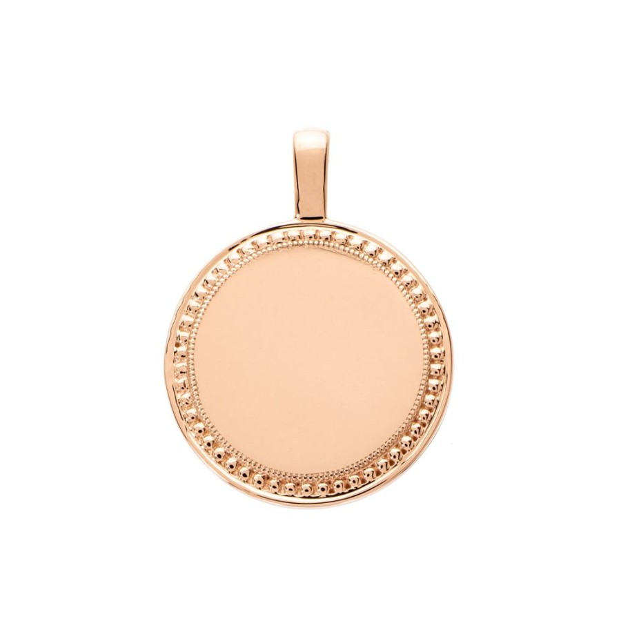 Jewelry Sethi Couture | P.S. Large Round Charm - Rose Gold