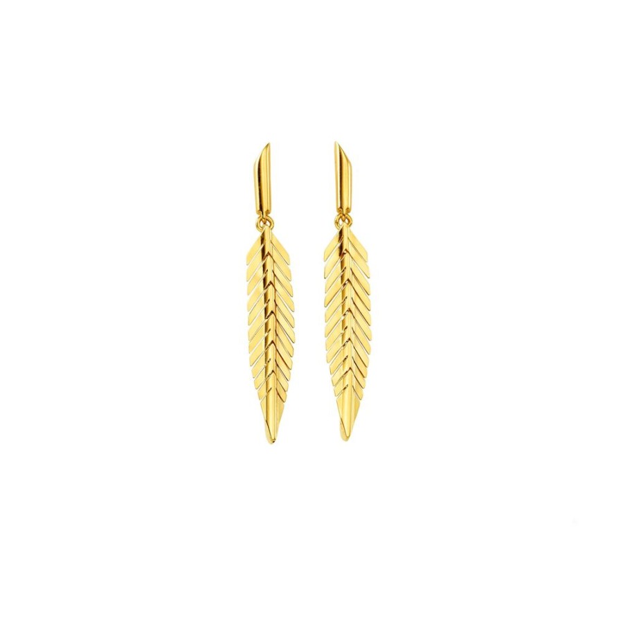 Jewelry Cadar | Small Feather Earrings