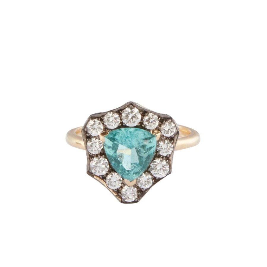 Jewelry Arunashi | Brazilian Paraiba Trillion Ring