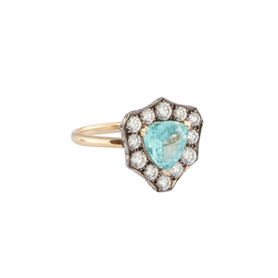 Jewelry Arunashi | Brazilian Paraiba Trillion Ring