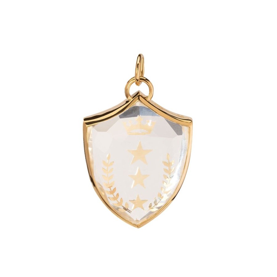 Jewelry Foundrae | Large Sealed Gemstone Crest Pendant - Per Aspera Ad Astra