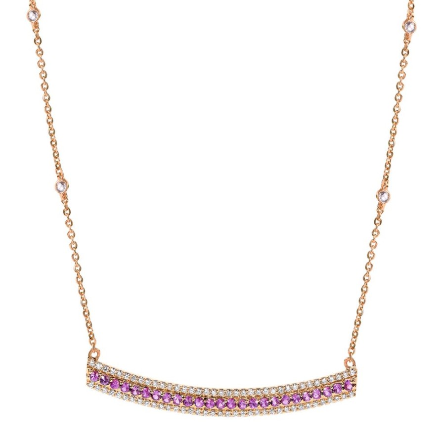 Jewelry Moksh | Ladakh Necklace - Pink Sapphire